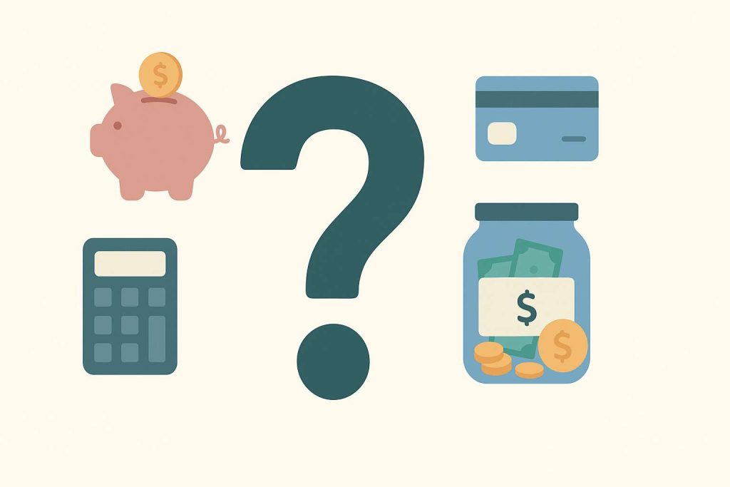 Frequently asked questions about emergency funds including how much to save and where to keep it