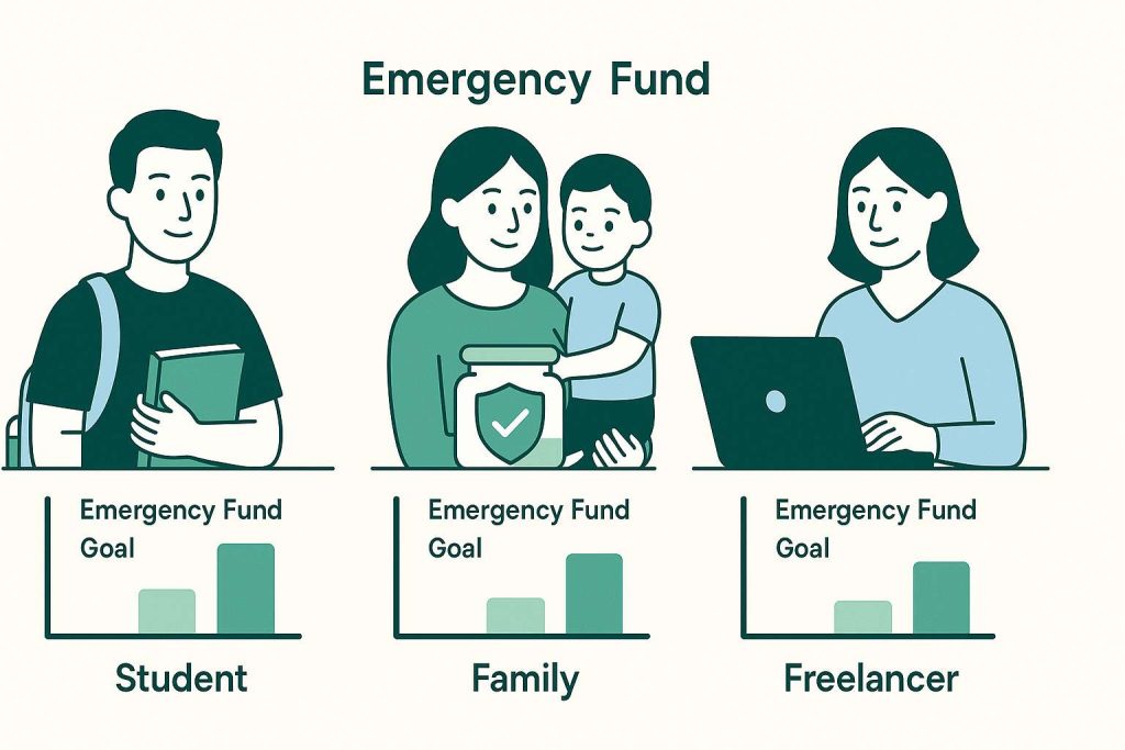 Common emergency fund mistakes like keeping it in checking or investing it in risky assets