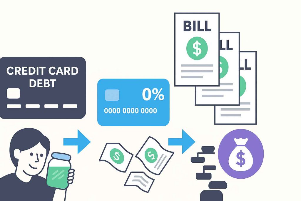 Balance transfer and debt consolidation options for paying off debt fast
