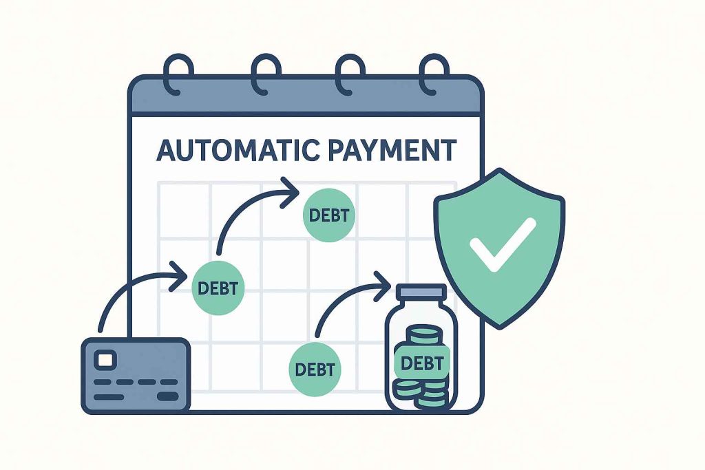 Automating payments and avoiding new debt to pay off debt fast