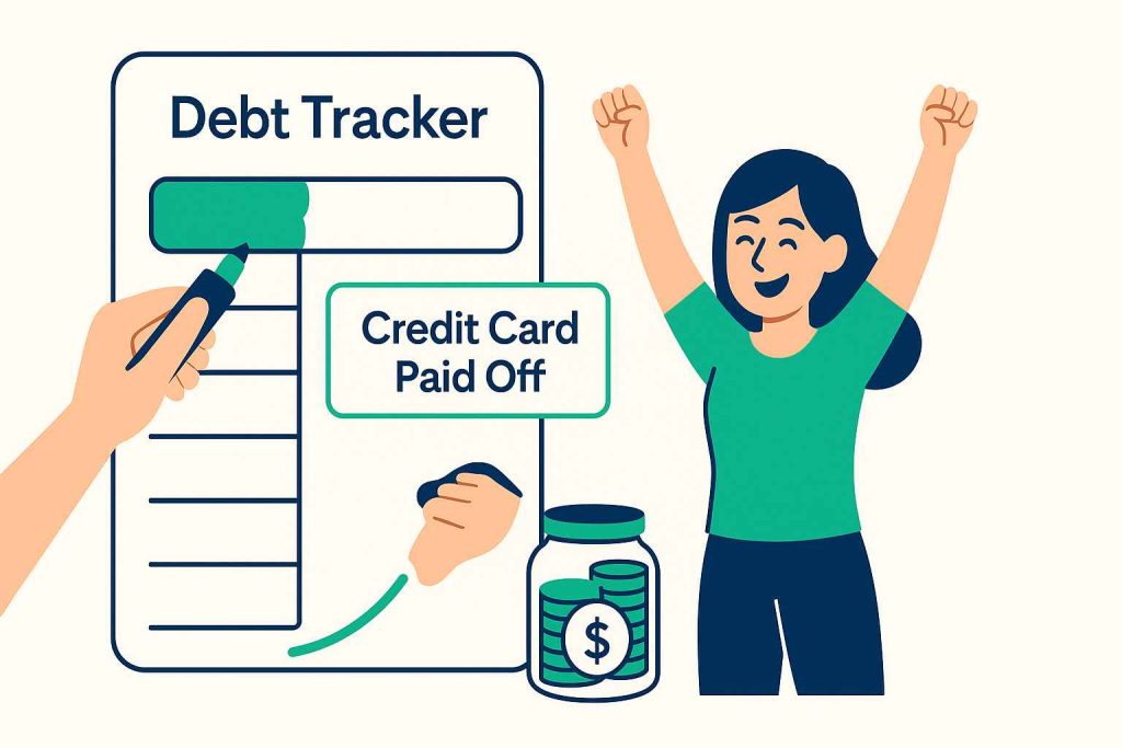 Tracking progress and celebrating milestones when paying off debt fast