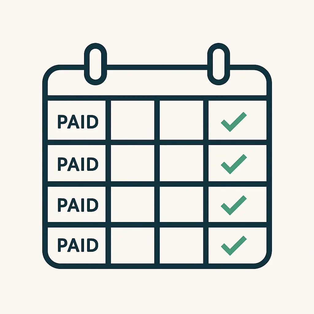 Paying bills on time to improve credit score